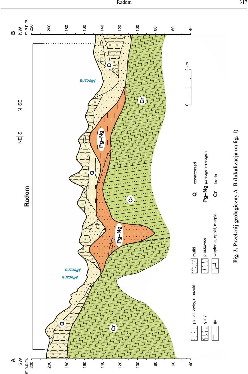geologiczny A B