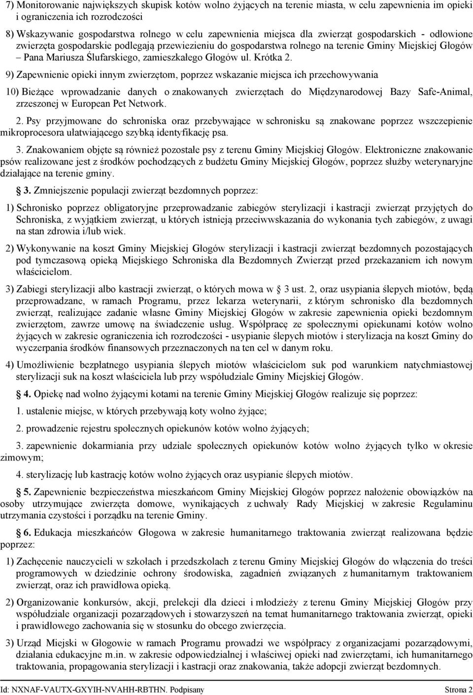 Głogów ul. Krótka 2.