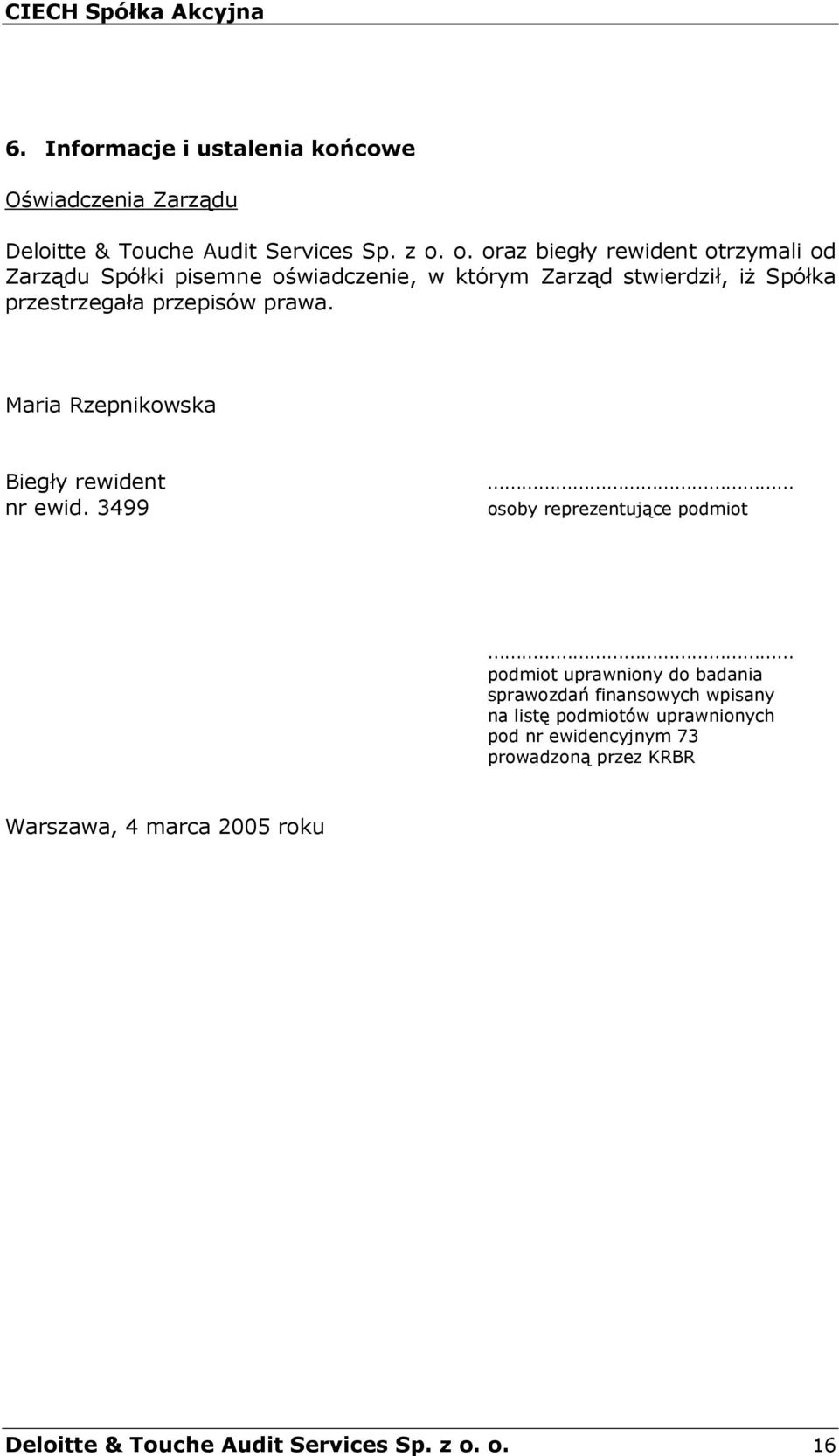 prawa. Maria Rzepnikowska Biegy rewident nr ewid.