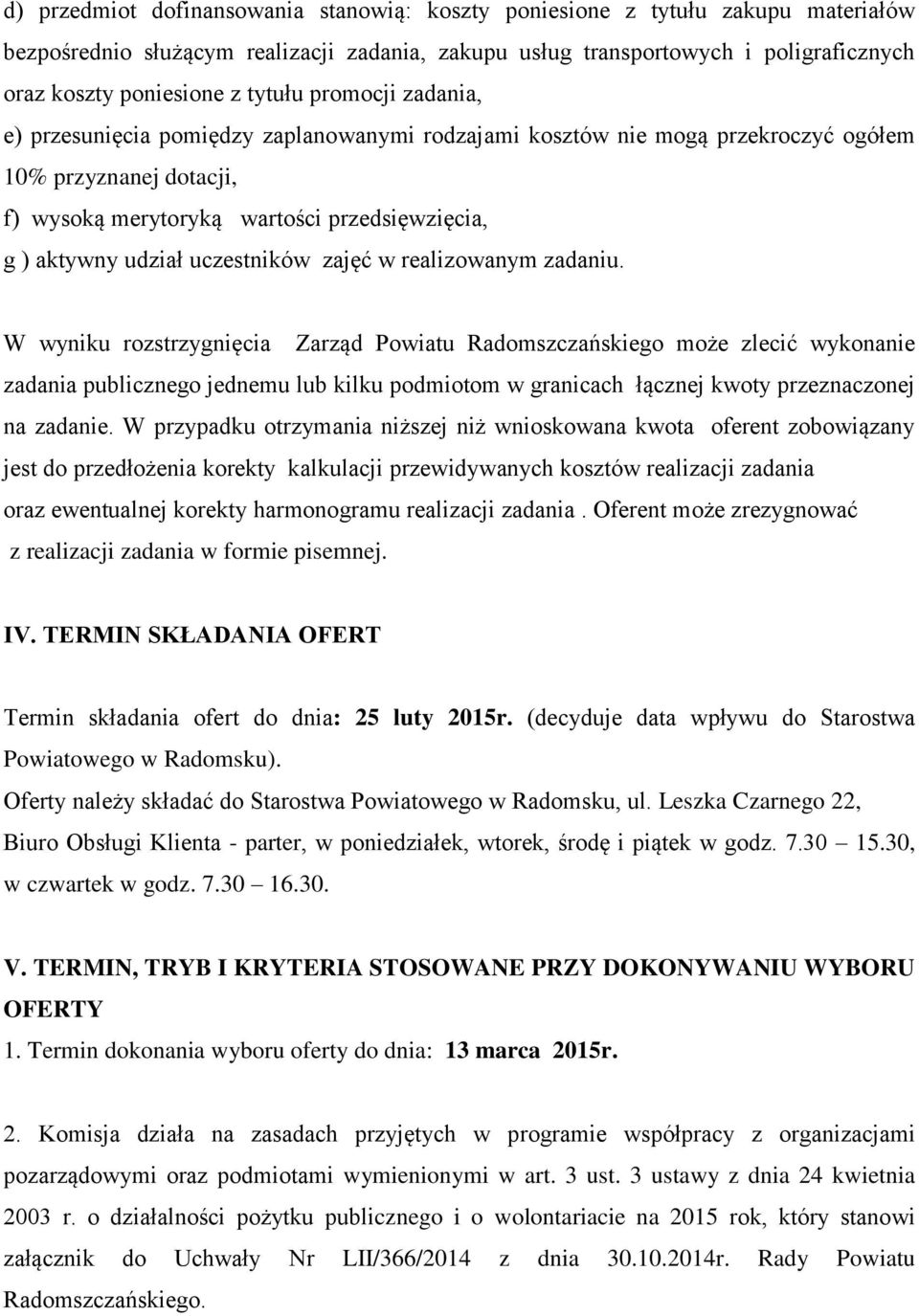 uczestników zajęć w realizowanym zadaniu.