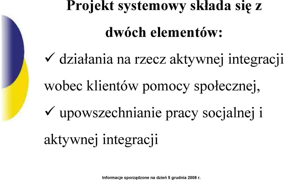 integracji wobec klientów pomocy