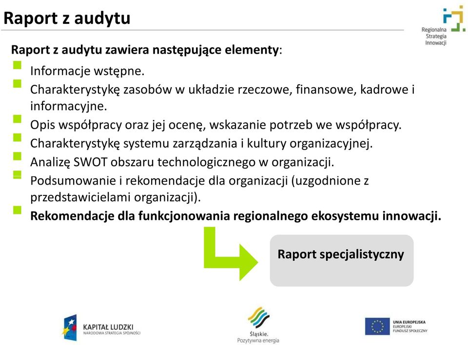 Opis współpracy oraz jej ocenę, wskazanie potrzeb we współpracy. Charakterystykę systemu zarządzania i kultury organizacyjnej.