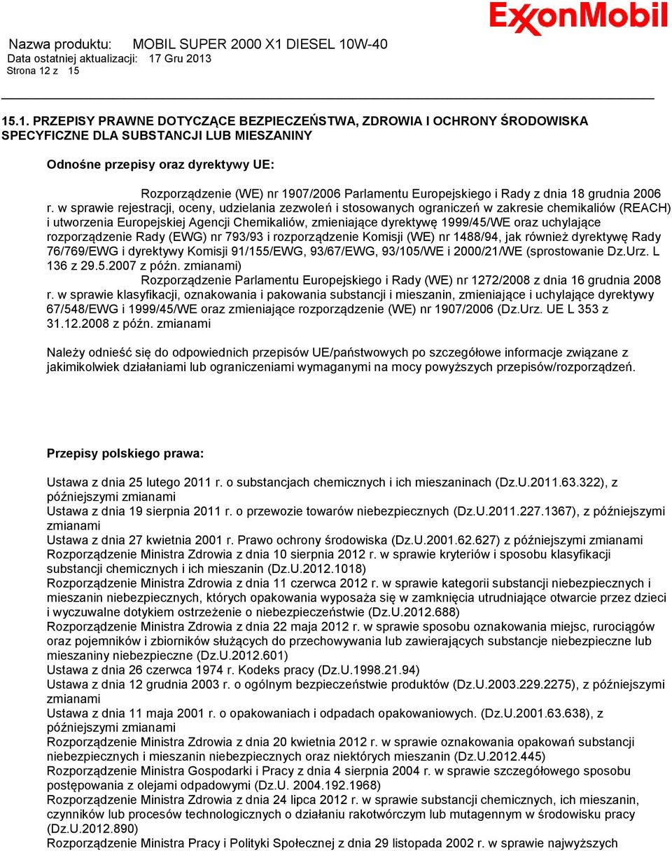 Parlamentu Europejskiego i Rady z dnia 18 grudnia 2006 r.