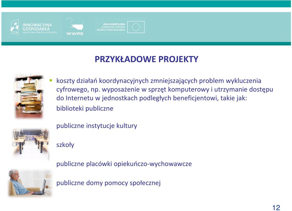 wyposażenie w sprzęt komputerowy i utrzymanie dostępu do Internetu w jednostkach