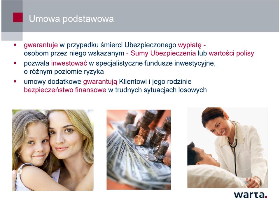 specjalistyczne fundusze inwestycyjne, o różnym poziomie ryzyka umowy dodatkowe