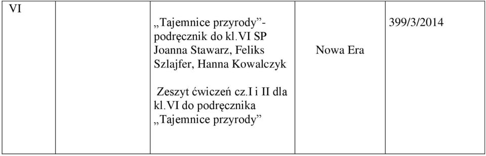 Hanna Kowalczyk 399/3/2014 Zeszyt ćwiczeń