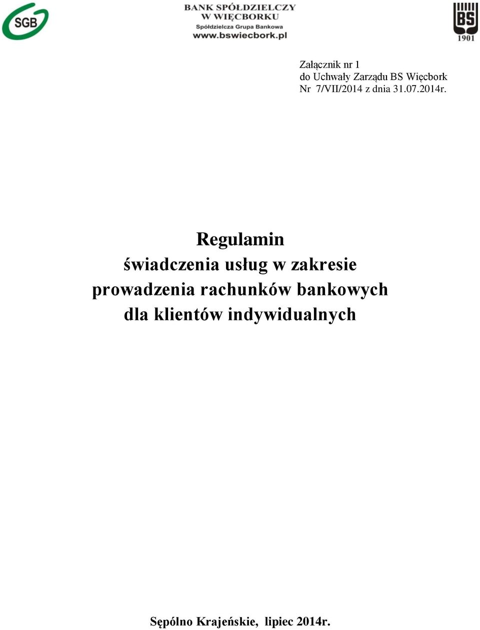 Regulamin świadczenia usług w zakresie prowadzenia