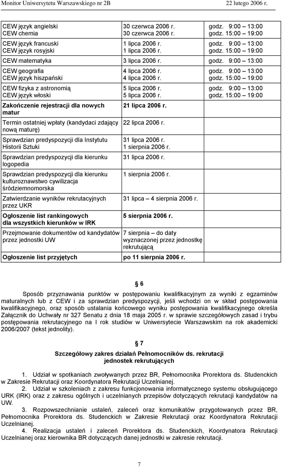 dla Instytutu Historii Sztuki Sprawdzian predyspozycji dla kierunku logopedia Sprawdzian predyspozycji dla kierunku kulturoznawstwo cywilizacja śródziemnomorska Zatwierdzanie wyników rekrutacyjnych