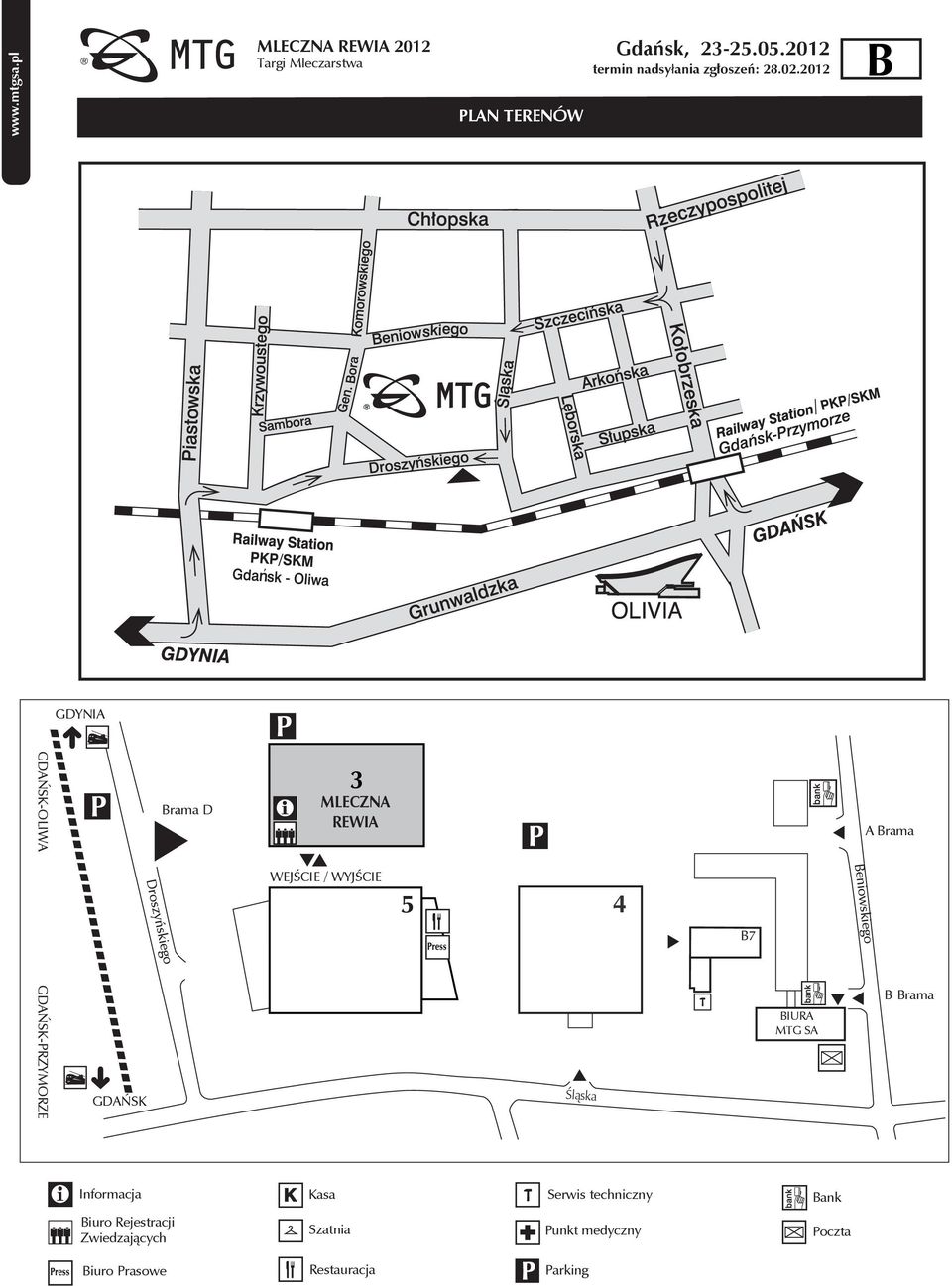 GDAŃSK Śląska IURA MTG SA rama Informacja Kasa Serwis techniczny ank