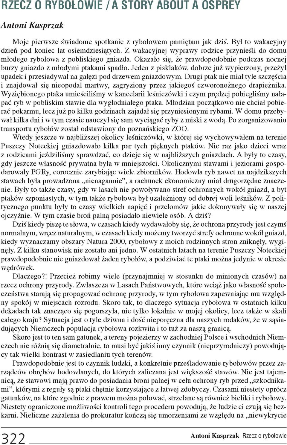 Jeden z pisklaków, dobrze ju wypierzony, prze y³ upadek i przesiadywa³ na ga³êzi pod drzewem gniazdowym.