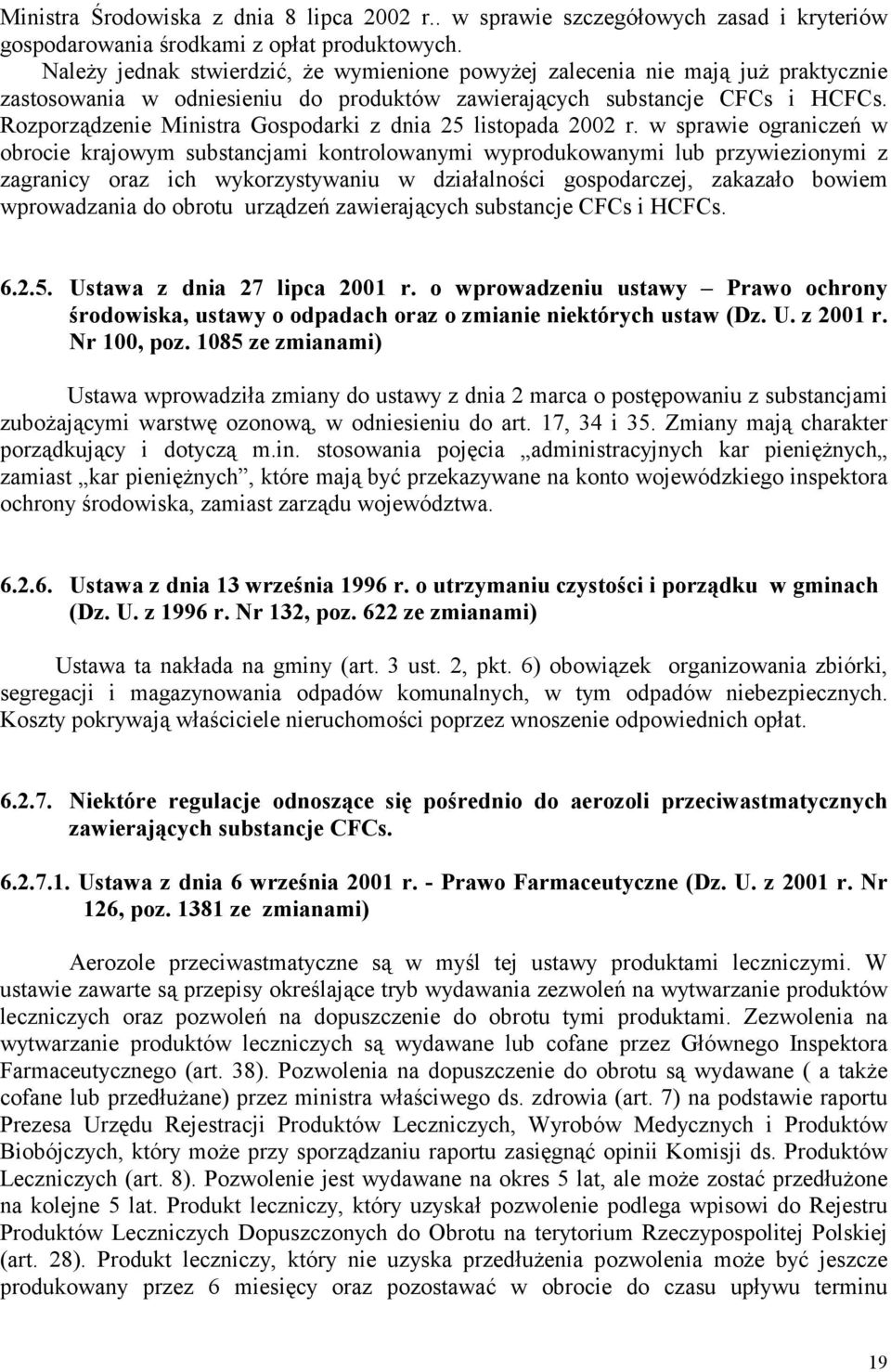 Rozporządzenie Ministra Gospodarki z dnia 25 listopada 2002 r.