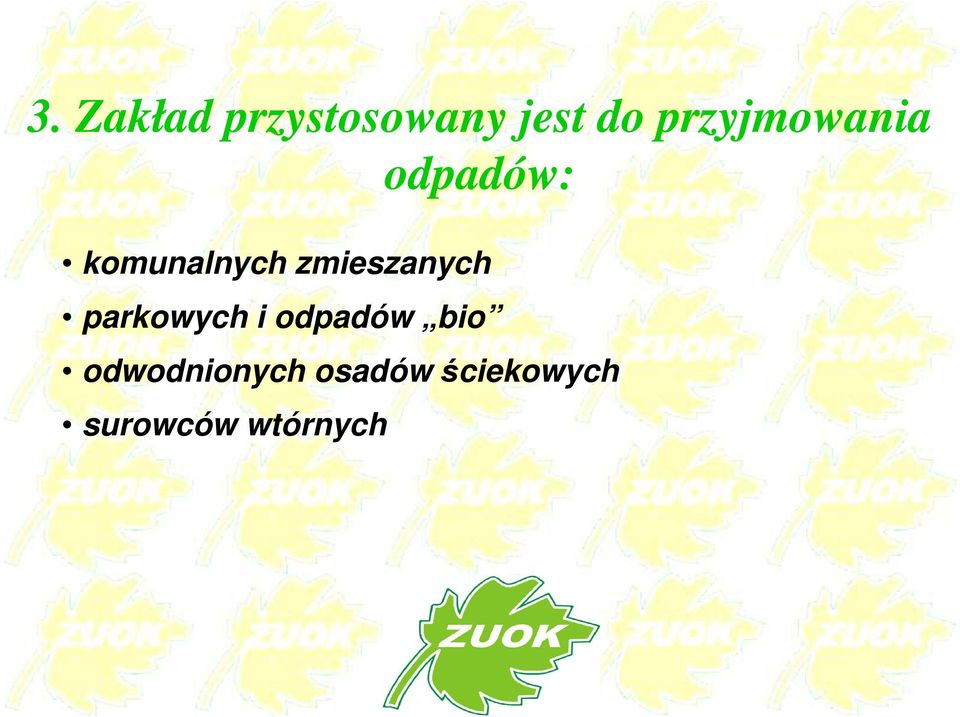 zmieszanych parkowych i odpadów bio