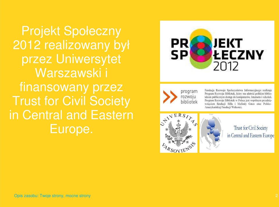 finansowany przez Trust for Civil