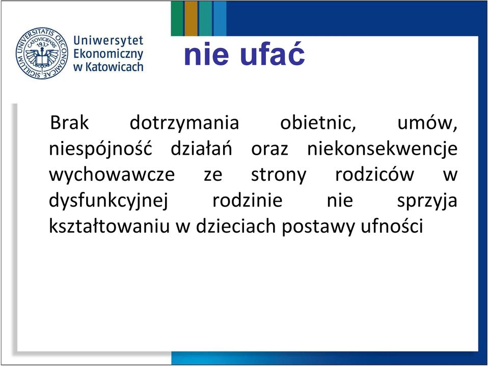 wychowawcze ze strony rodziców w dysfunkcyjnej