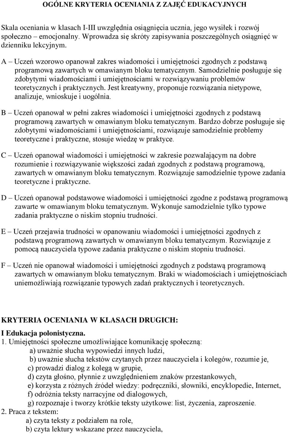 A Uczeń wzorowo opanował zakres wiadomości i umiejętności zgodnych z podstawą programową zawartych w omawianym bloku tematycznym.