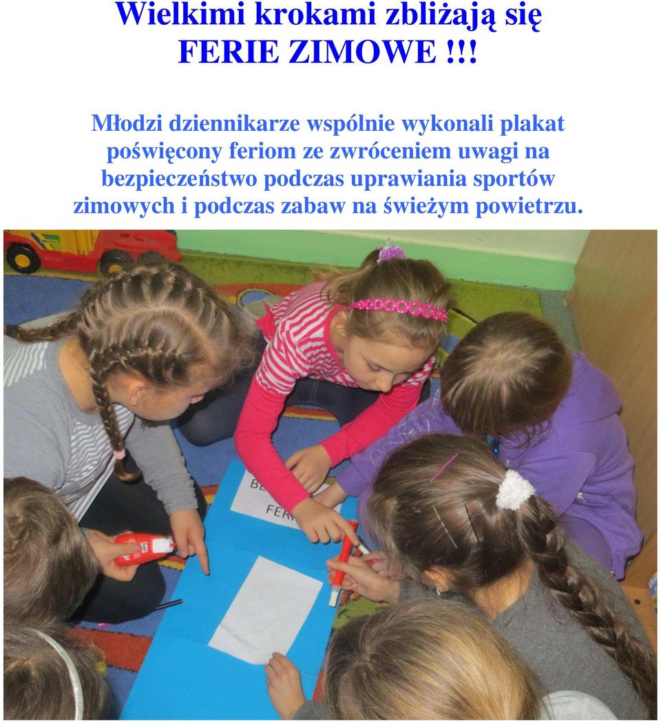 poświęcony feriom ze zwróceniem uwagi na