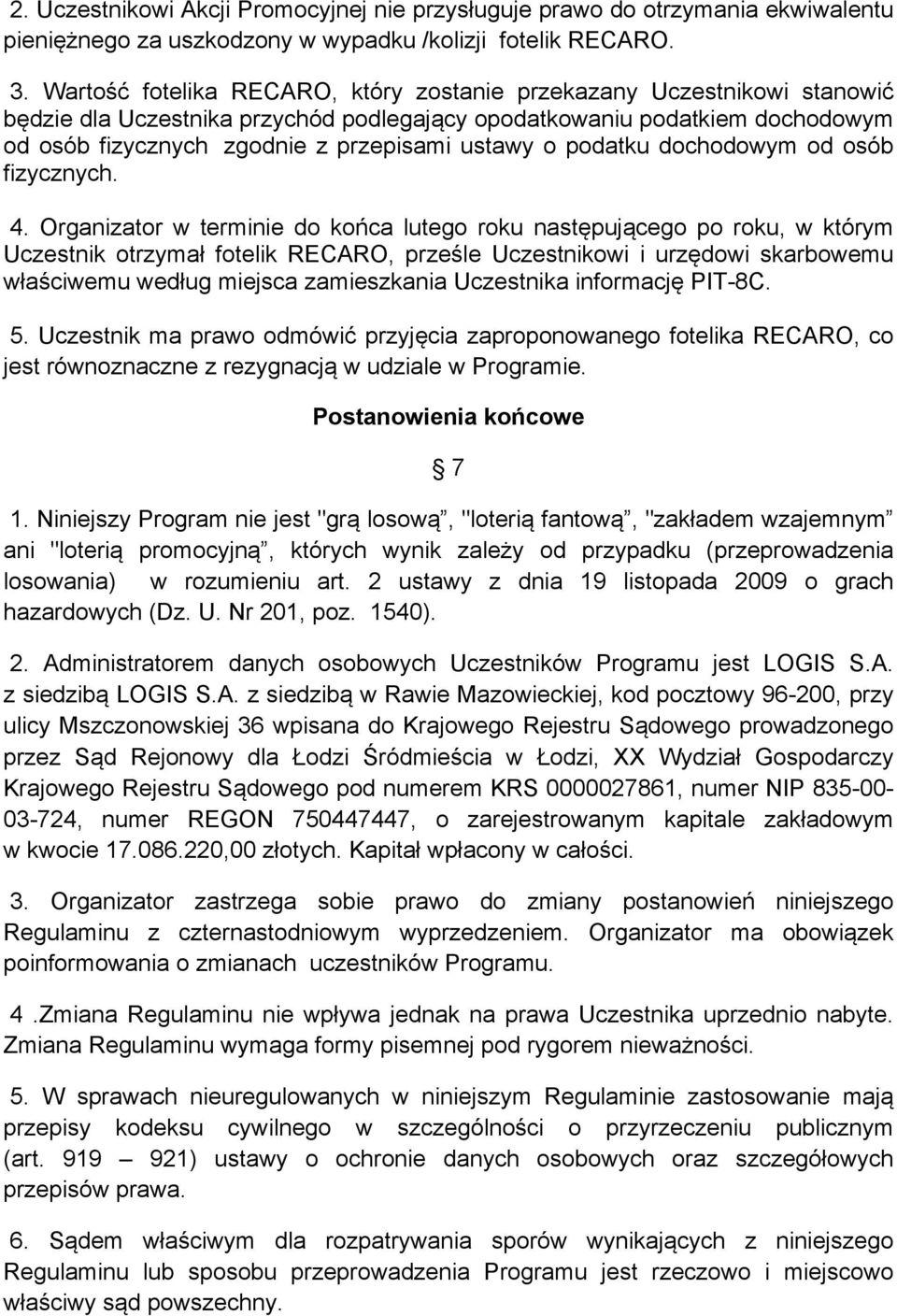 podatku dochodowym od osób fizycznych. 4.