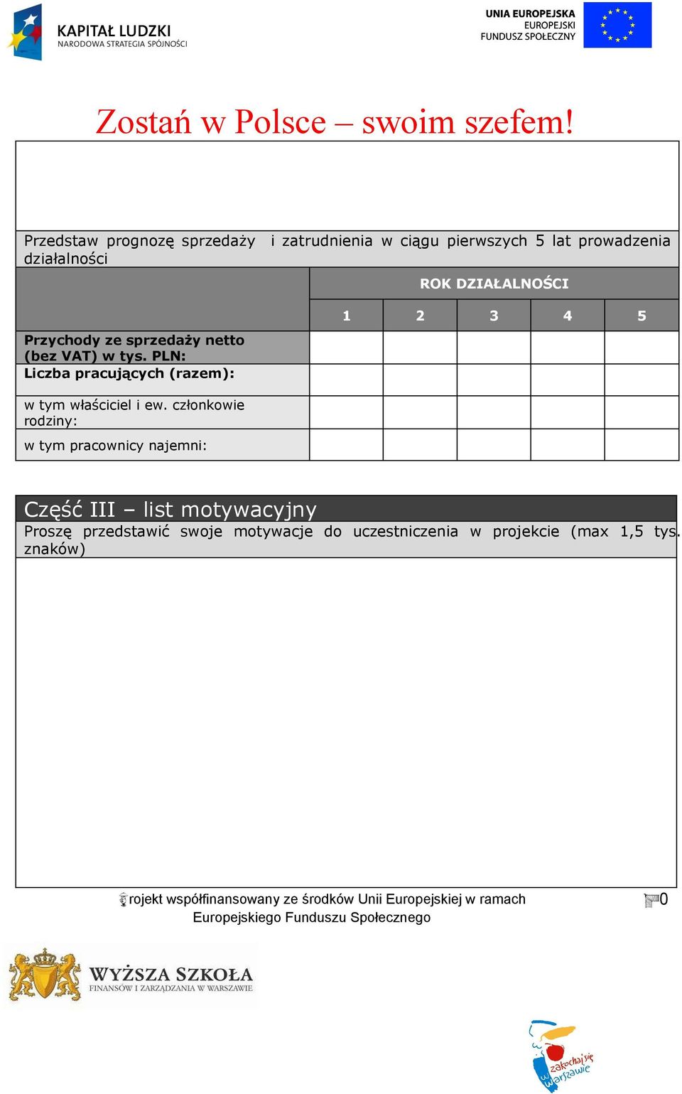 PLN: Liczba pracujących (razem): w tym właściciel i ew.