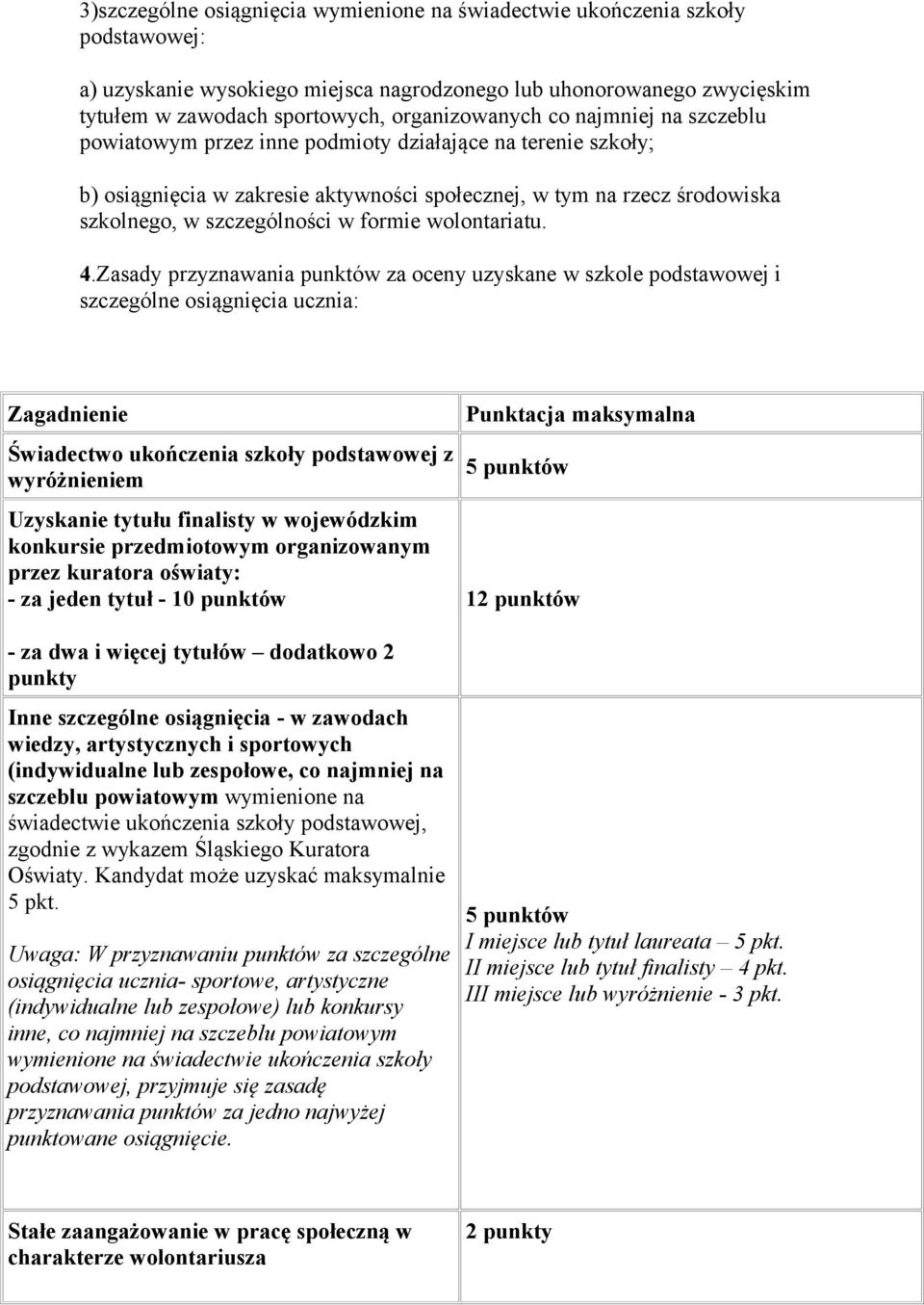 szczególności w formie wolontariatu. 4.