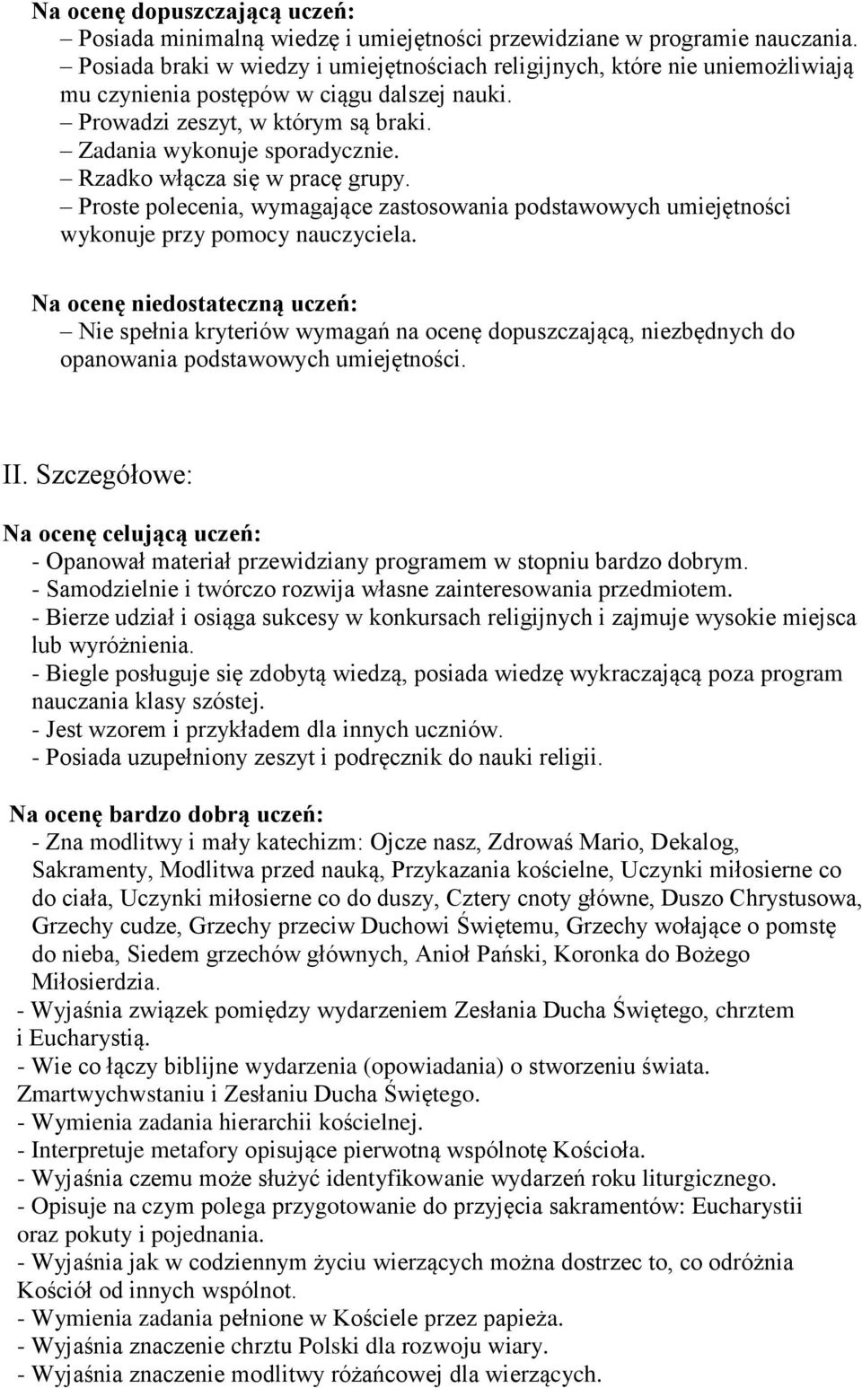 Rzadko włącza się w pracę grupy. Proste polecenia, wymagające zastosowania podstawowych umiejętności wykonuje przy pomocy nauczyciela.