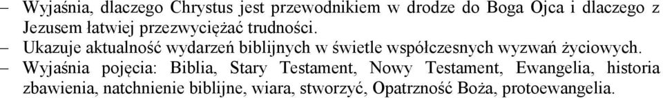 Ukazuje aktualność wydarzeń biblijnych w świetle współczesnych wyzwań życiowych.