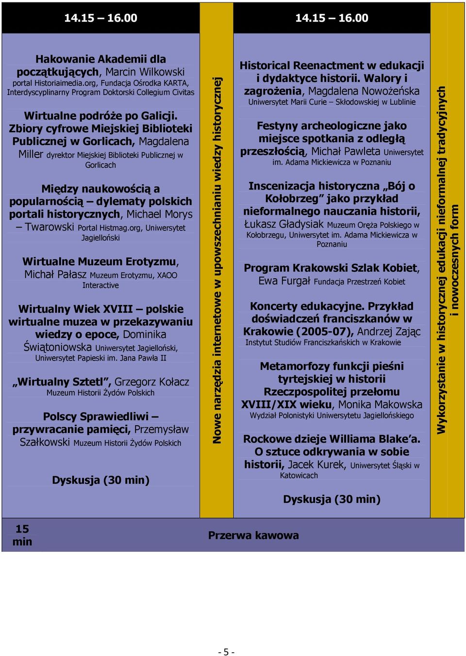 Zbiory cyfrowe Miejskiej Biblioteki Publicznej w Gorlicach, Magdalena Miller dyrektor Miejskiej Biblioteki Publicznej w Gorlicach Między naukowością a popularnością dylematy polskich portali