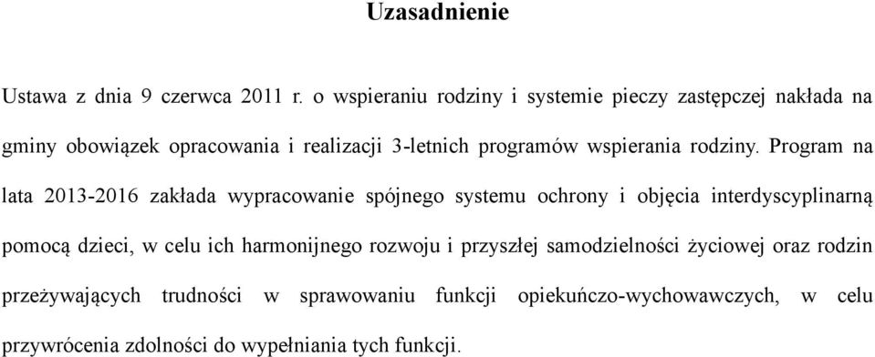 wspierania rodziny.
