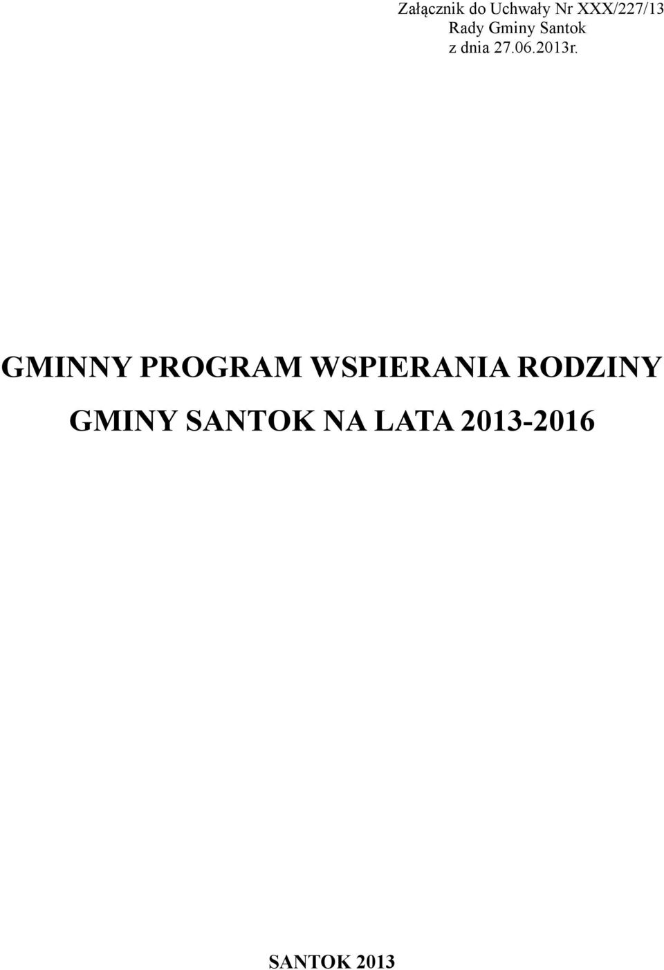 GMINNY PROGRAM WSPIERANIA RODZINY