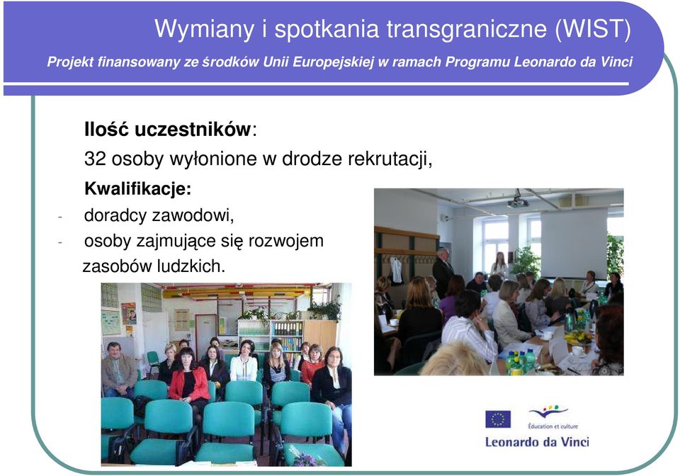 drodze rekrutacji, Kwalifikacje: - doradcy