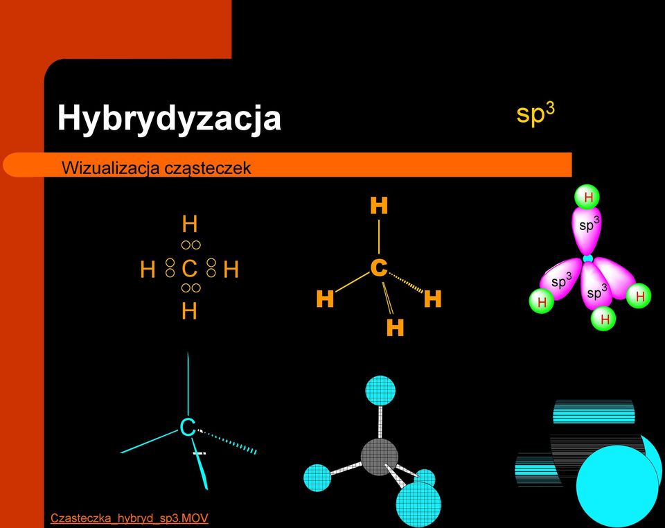 cząsteczek sp 3 sp