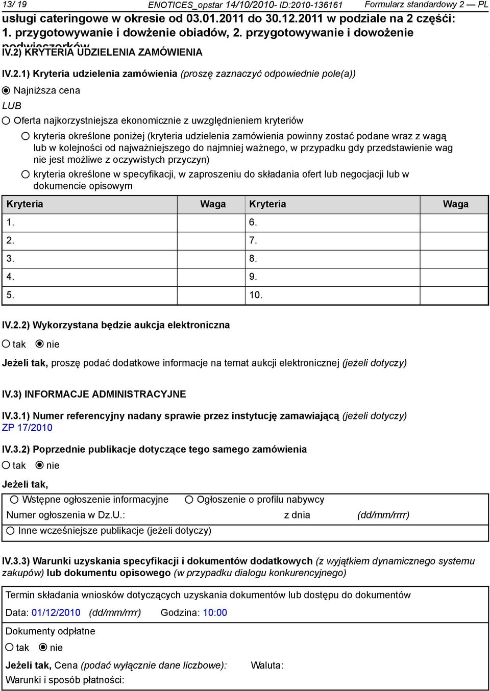 10-136161 Formularz standardowy 2 