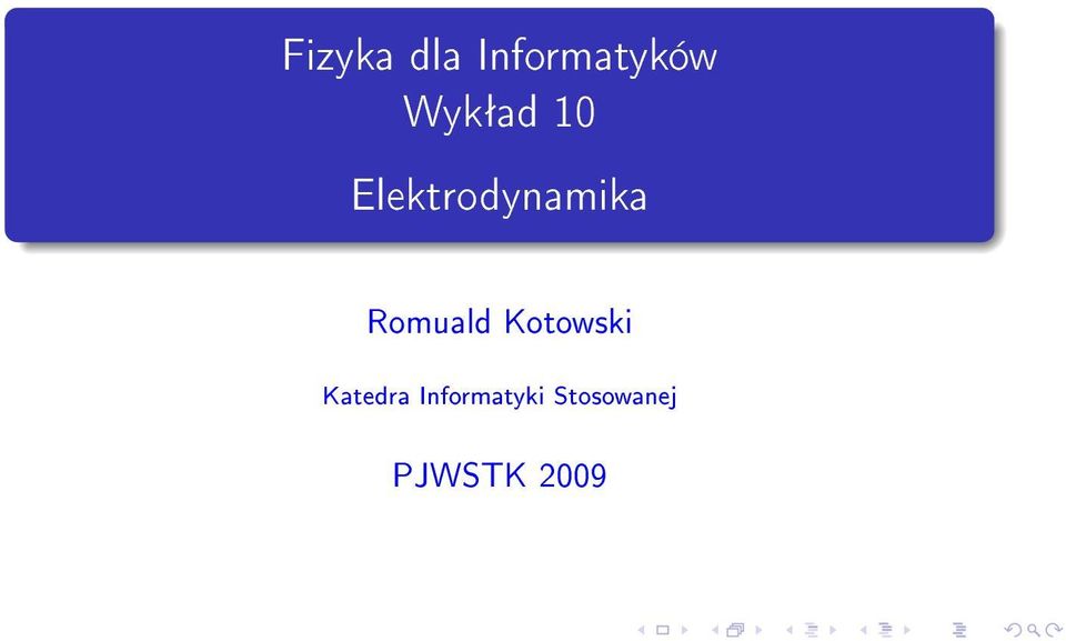 Elektrodynamika