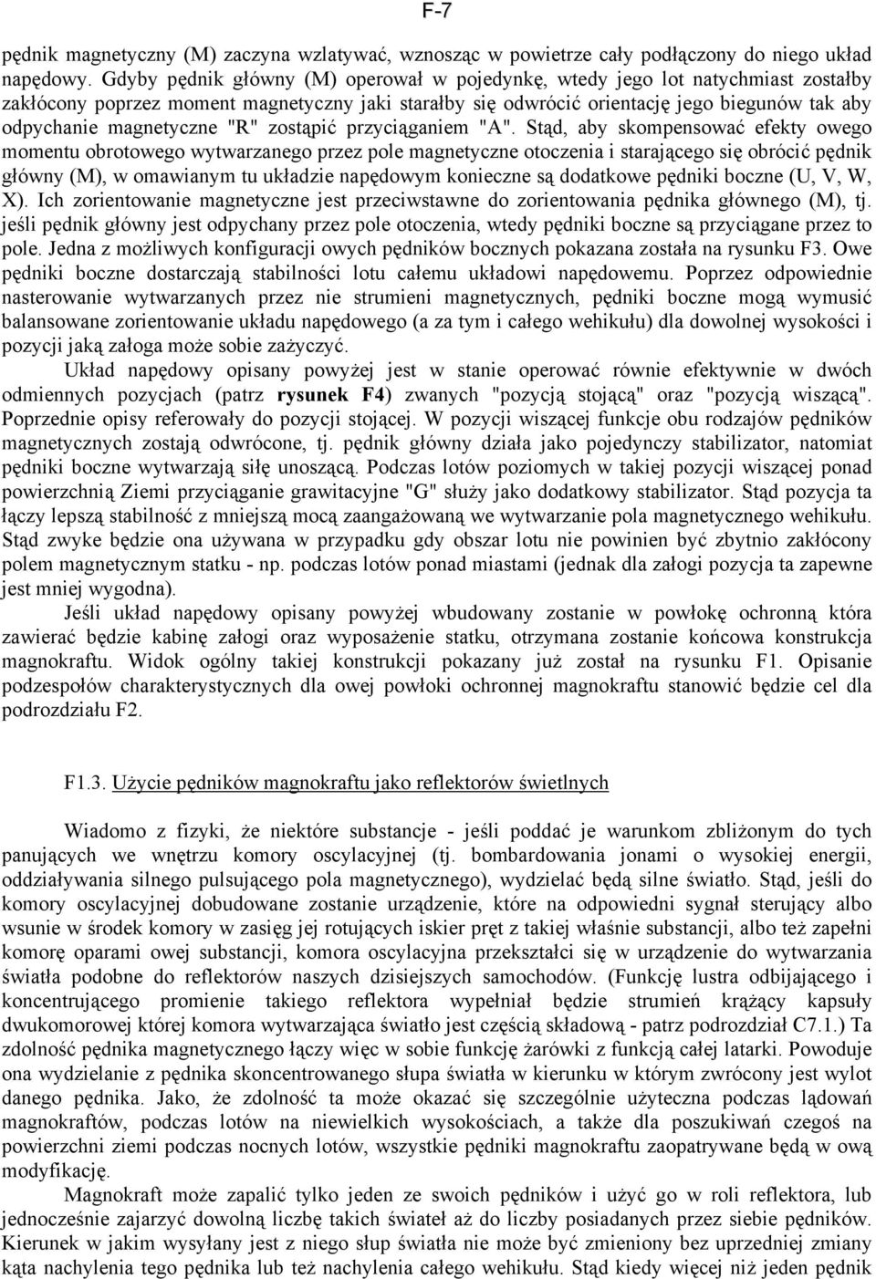 magnetyczne "R" zostąpić przyciąganiem "A".