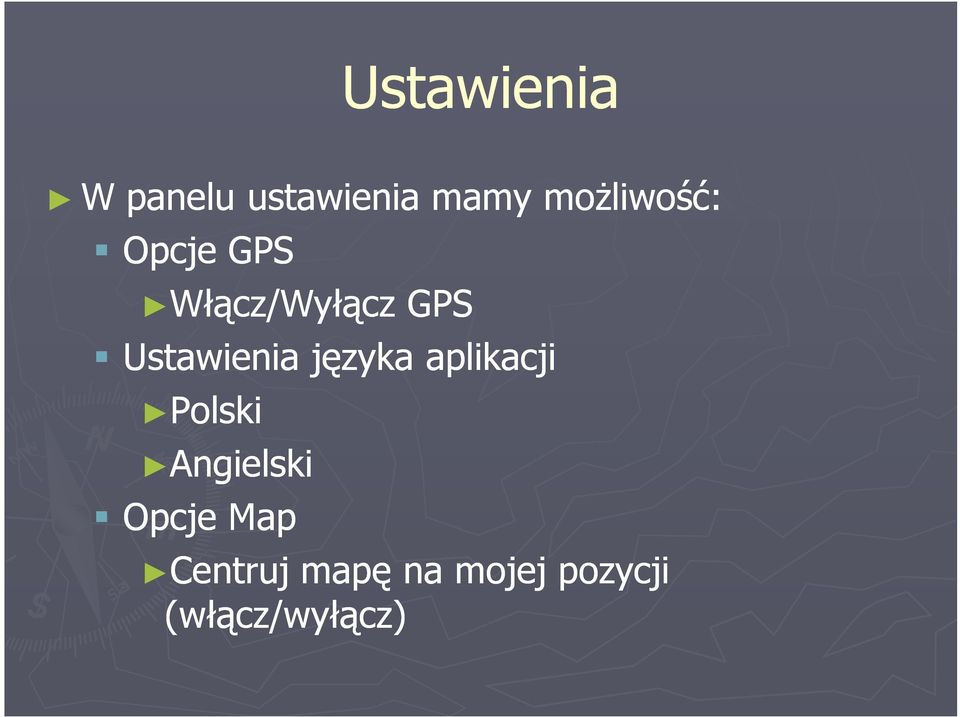 Ustawienia języka aplikacji Polski