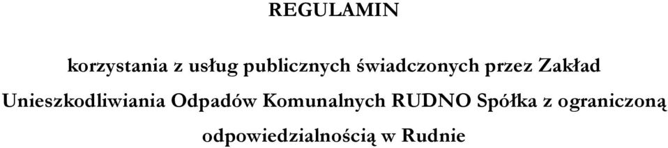 Unieszkodliwiania Odpadów Komunalnych