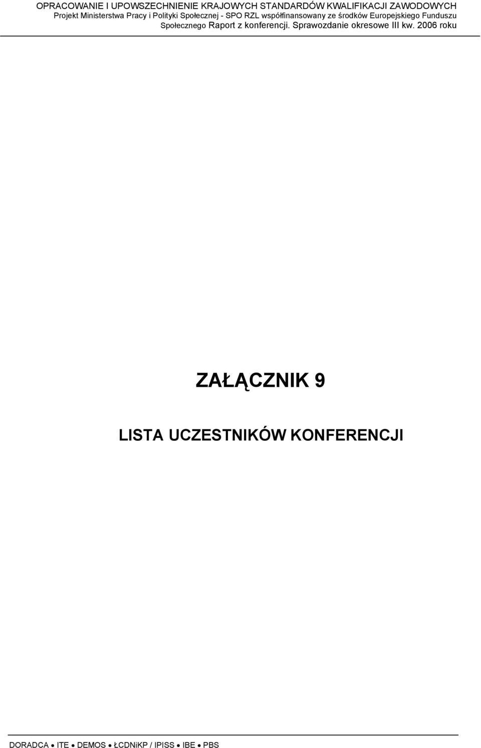 KONFERENCJI DORADCA