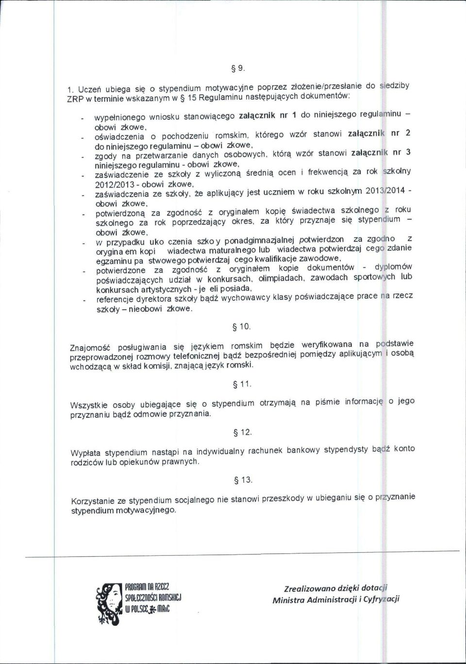 - zgody na przetwarzanie danych osobowych.
