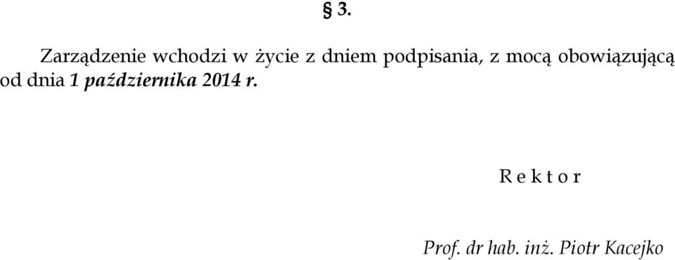 obowiązującą od dnia 1 października