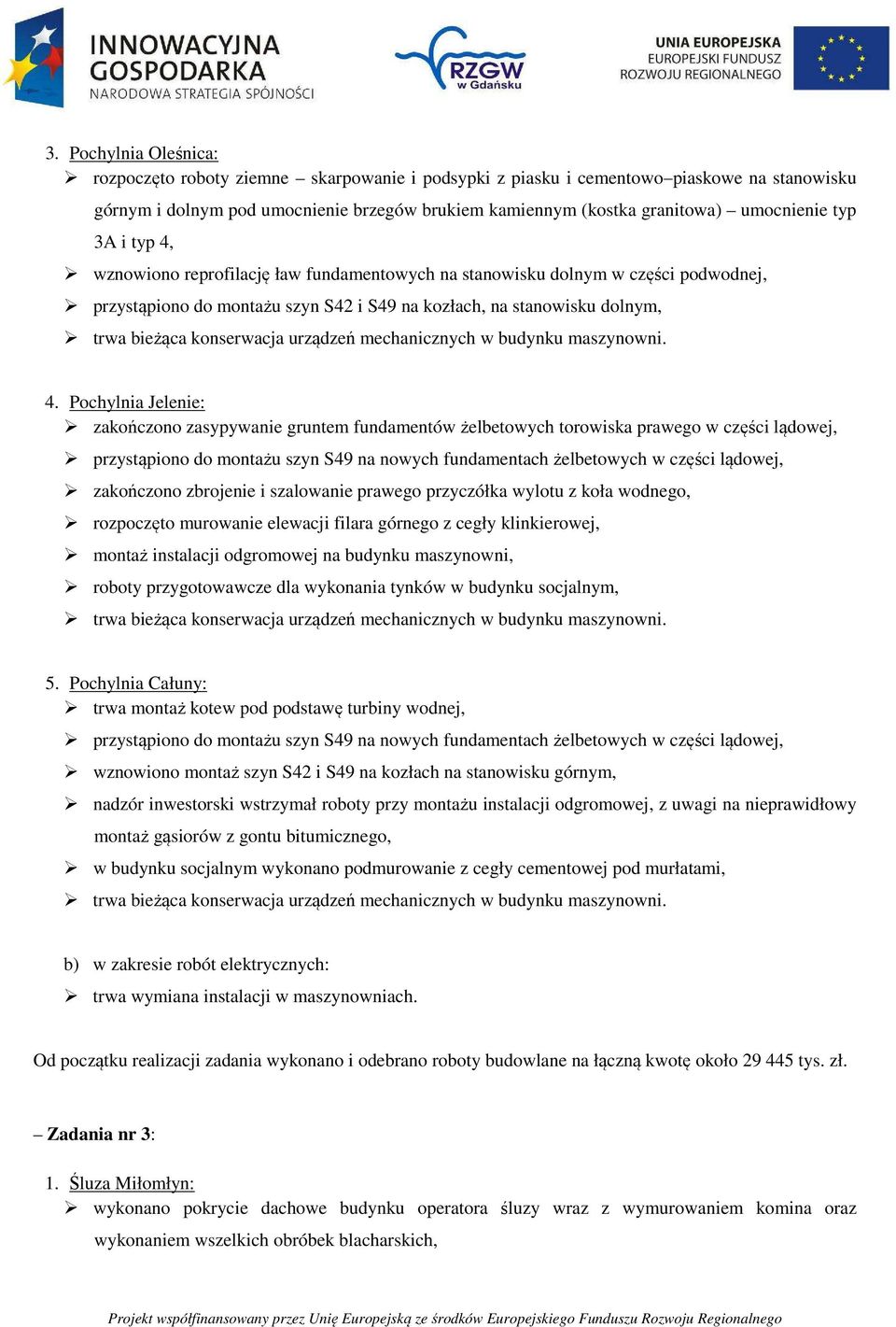 konserwacja urządzeń mechanicznych w budynku maszynowni. 4.