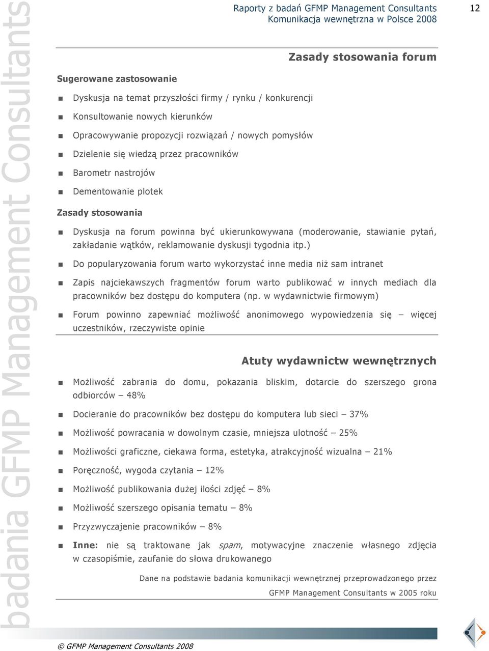 reklamowanie dyskusji tygodnia itp.