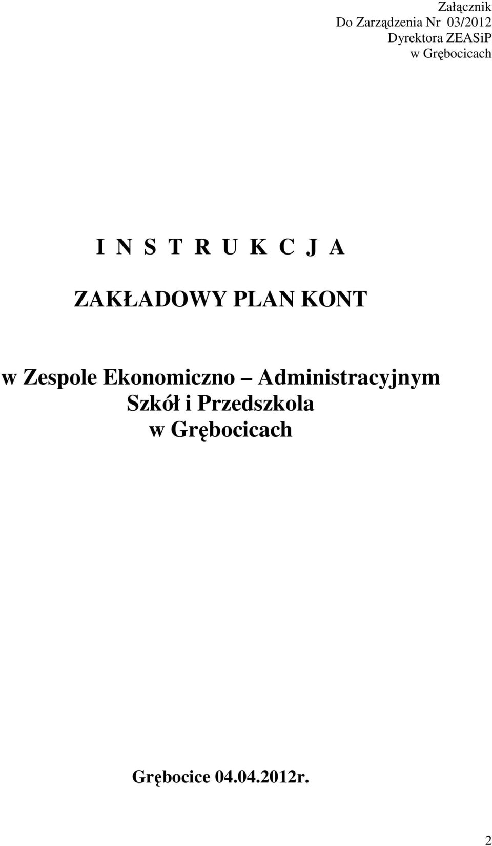 PLAN KONT w Zespole Ekonomiczno Administracyjnym
