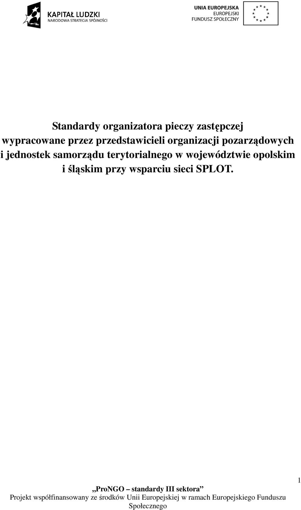 pozarządowych i jednostek samorządu