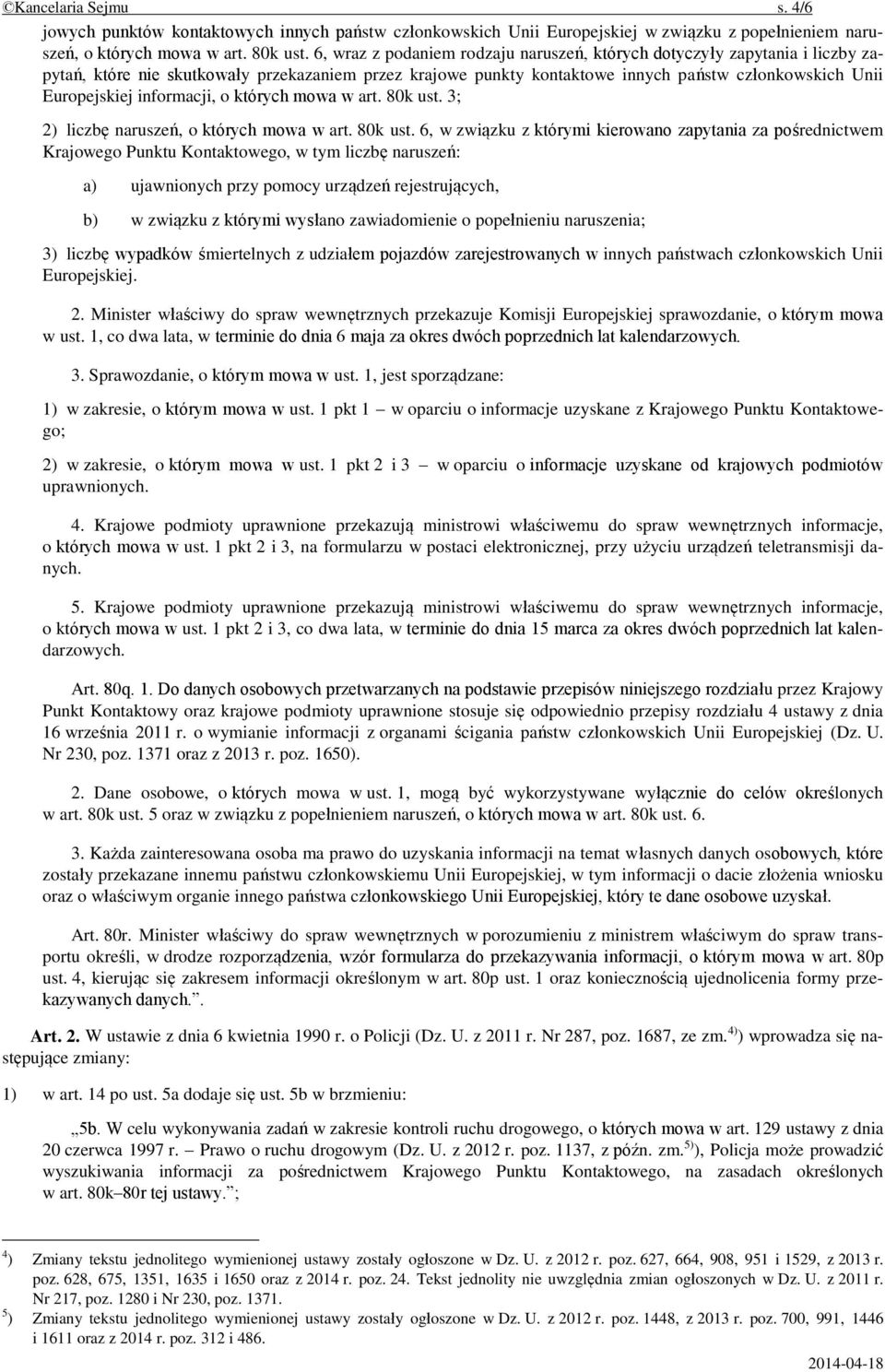 informacji, o których mowa w art. 80k ust.