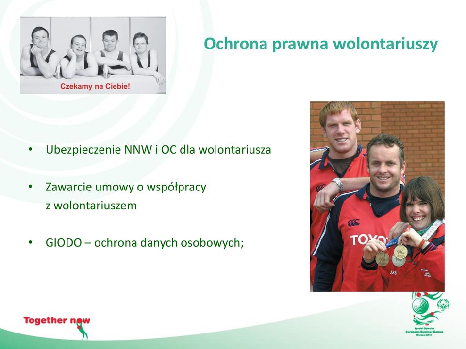 wolontariusza Zawarcie umowy o