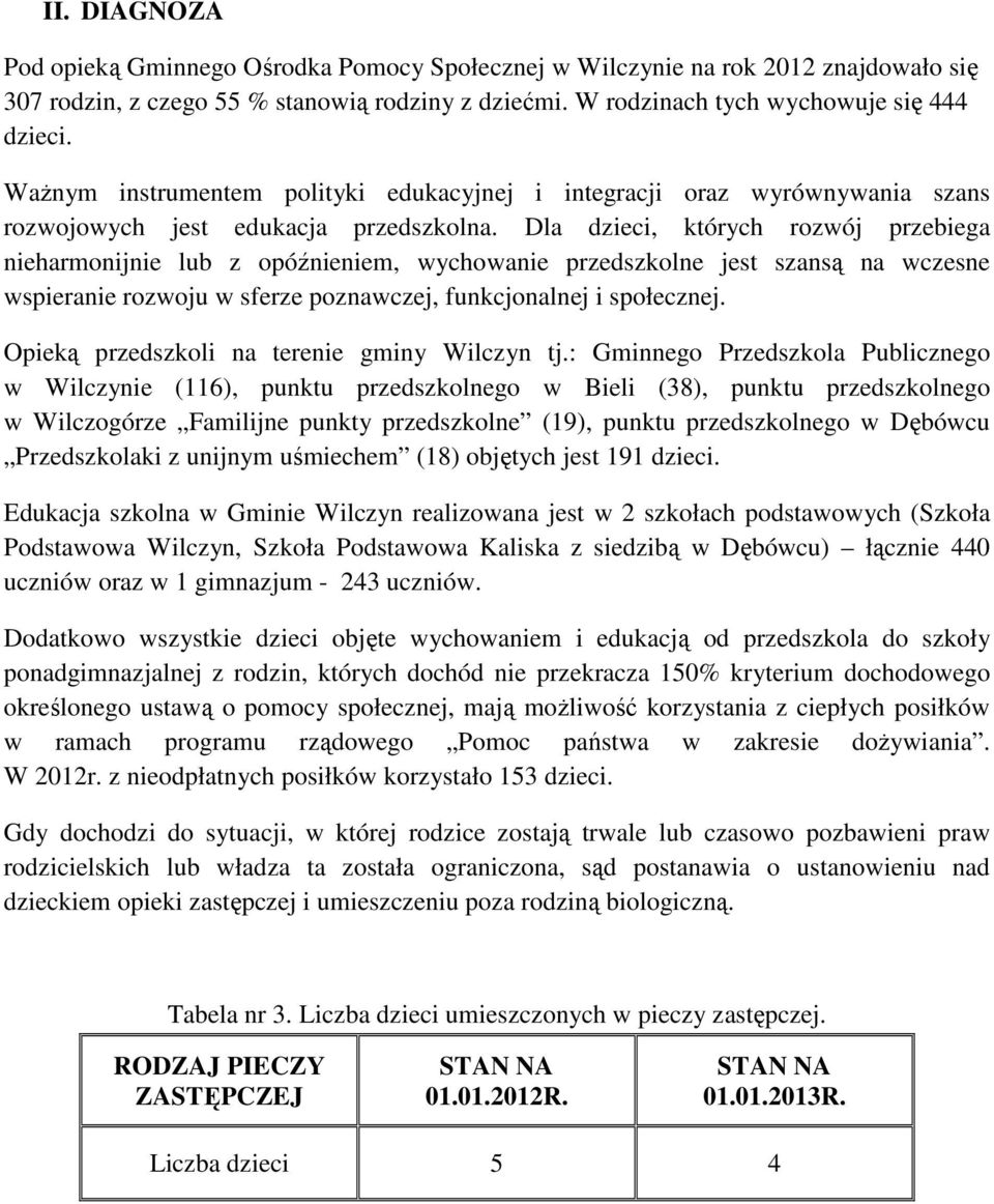 Dla dzieci, których rozwój przebiega nieharmonijnie lub z opóźnieniem, wychowanie przedszkolne jest szansą na wczesne wspieranie rozwoju w sferze poznawczej, funkcjonalnej i społecznej.