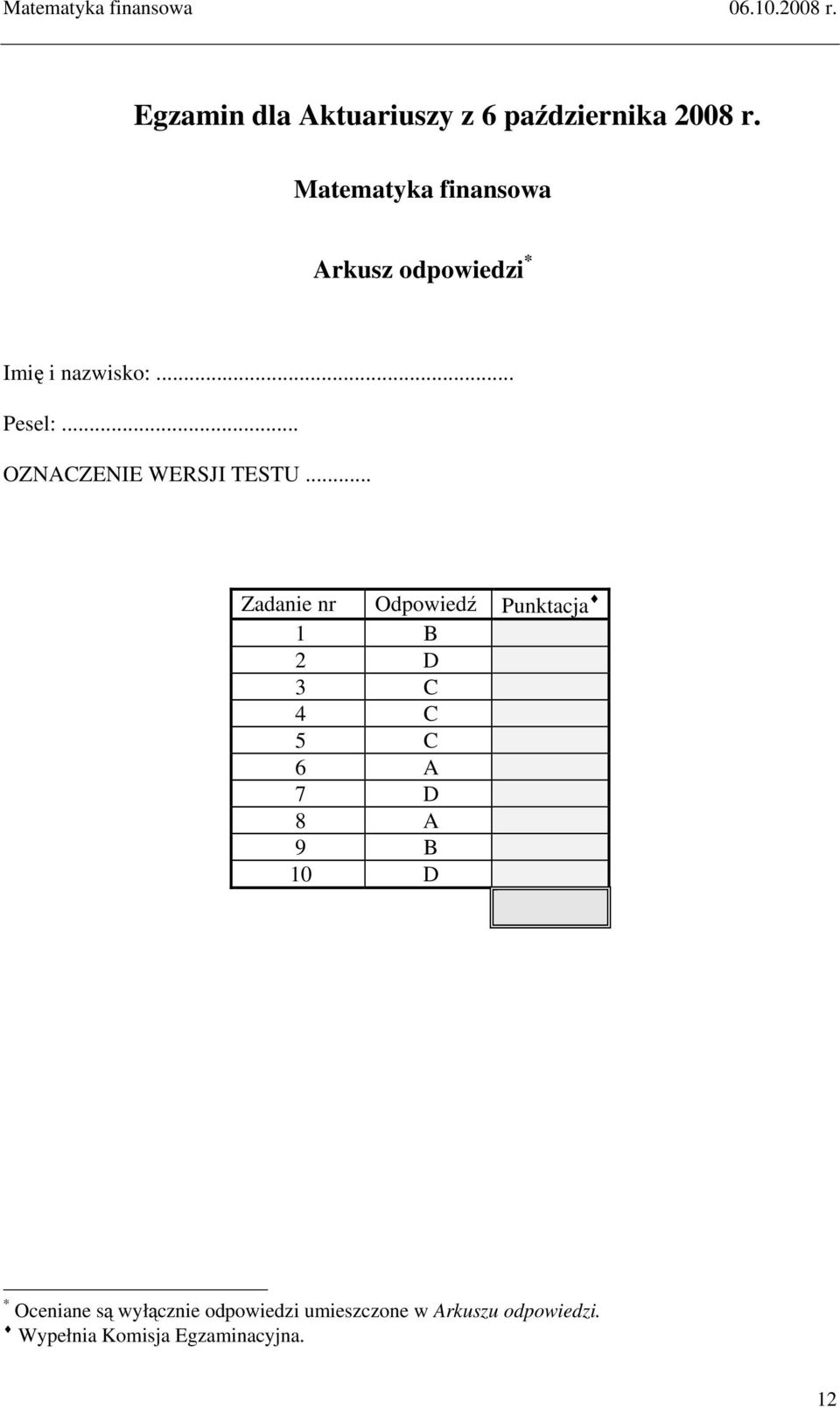 .. OZNACZENIE WERSJI TESTU.