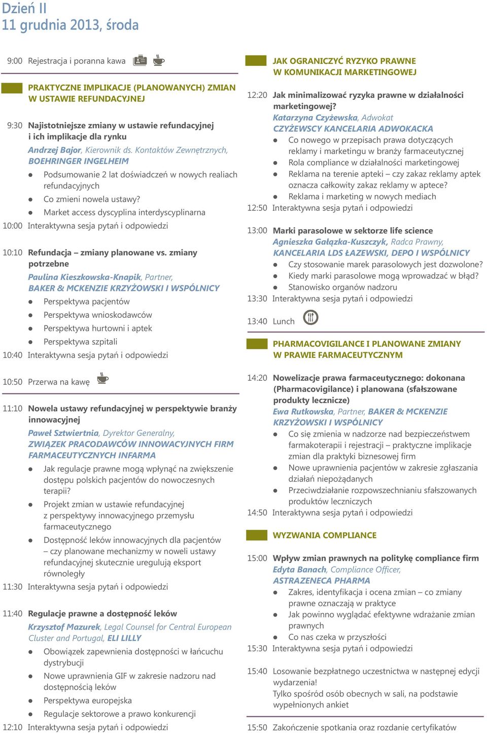 Market access dyscyplina interdyscyplinarna 10:00 Interaktywna sesja pytań i odpowiedzi 10:10 Perspektywa pacjentów Perspektywa wnioskodawców Perspektywa hurtowni i aptek Perspektywa szpitali 10:40
