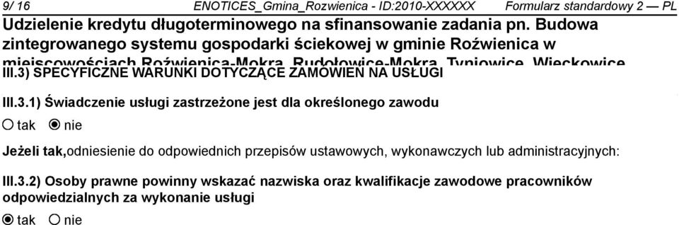 określonego zawodu Jeżeli,odsie do odpowiednich przepisów ustawowych, wykonawczych lub