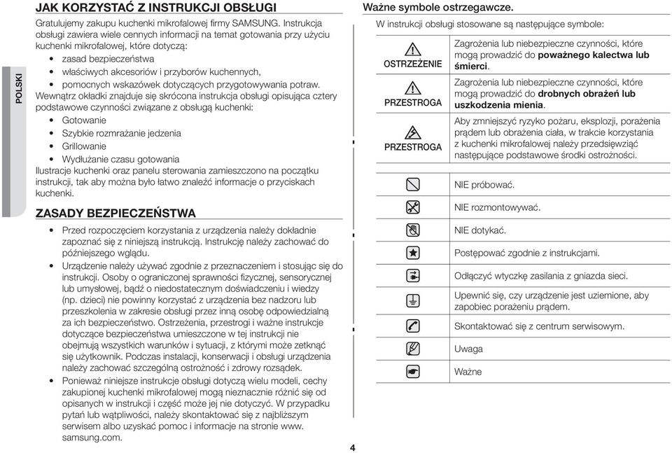 wskazówek dotyczących przygotowywania potraw.