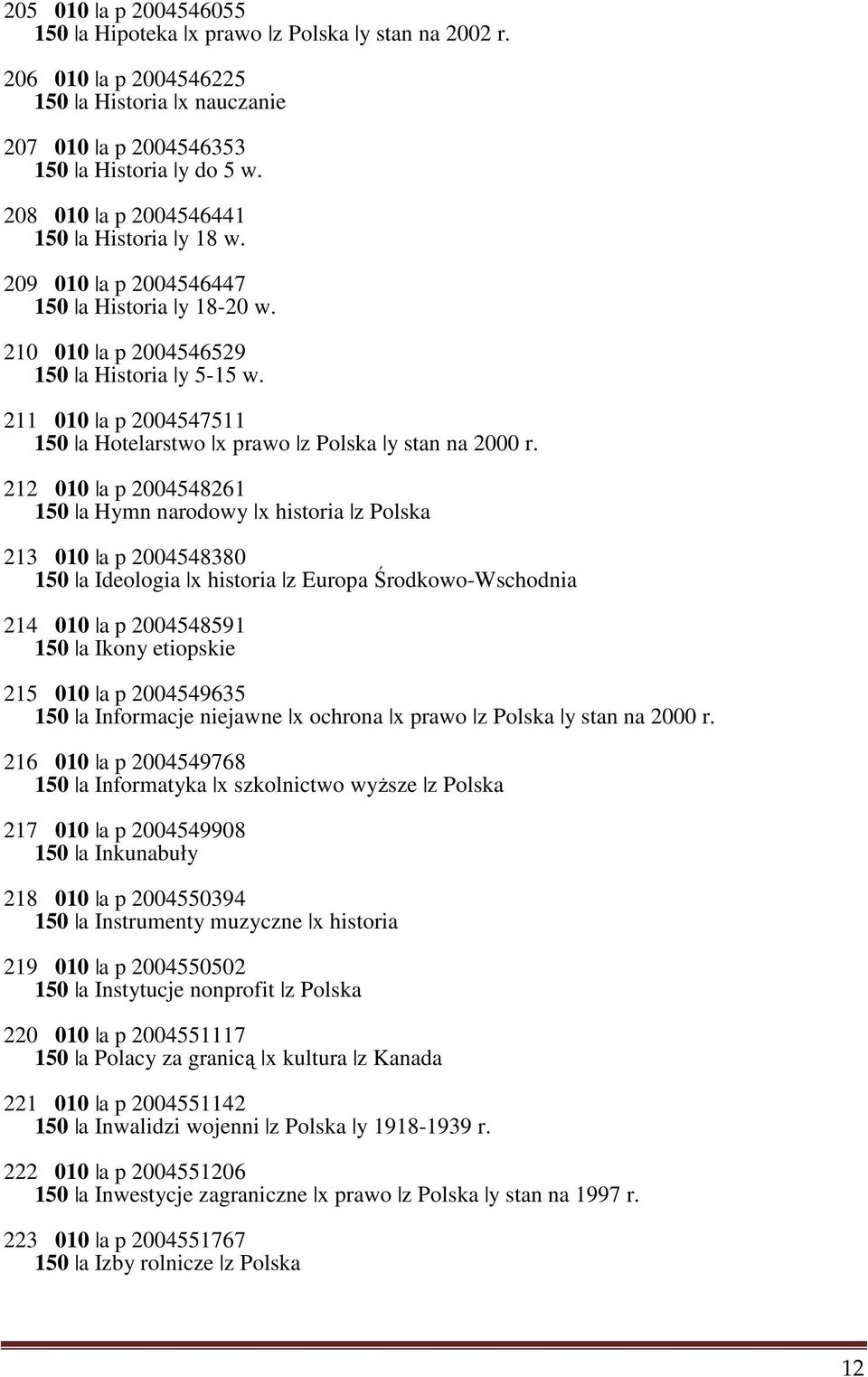 211 010 a p 2004547511 150 a Hotelarstwo x prawo z Polska y stan na 2000 r.